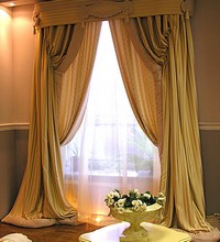 Итальянские шторы с обтачкой