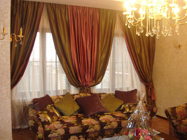 Современные шторы в гостиную