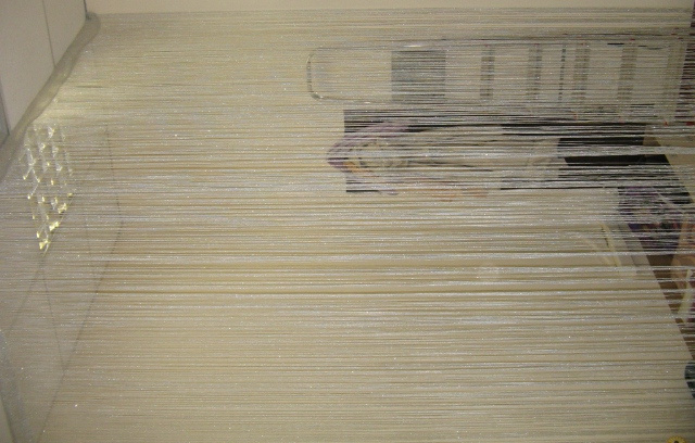 Веревочные шторы с люрексом