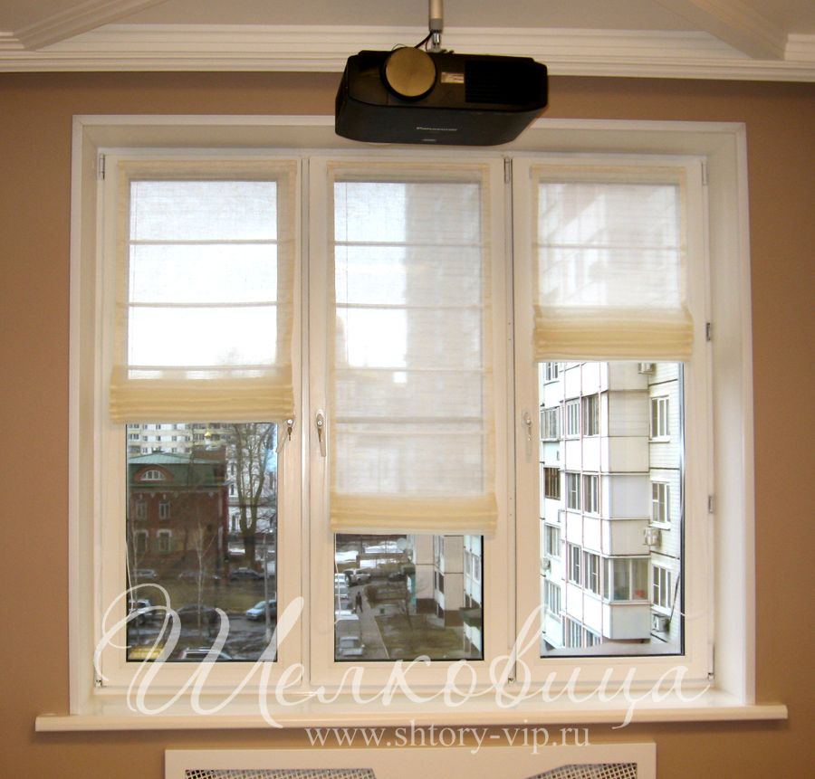 Римские шторы на раму