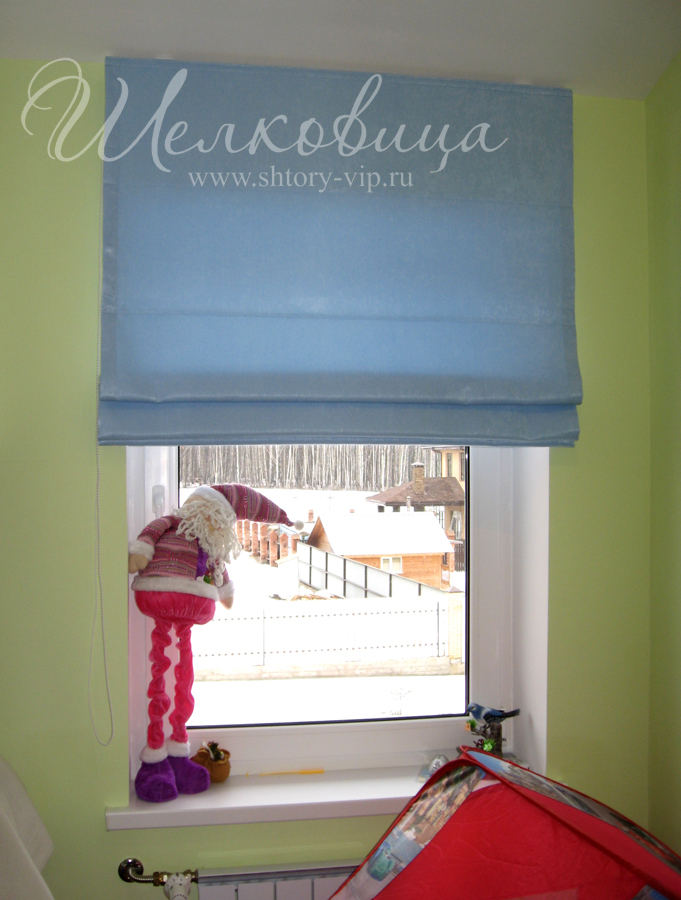 Римские шторы в детской комнате