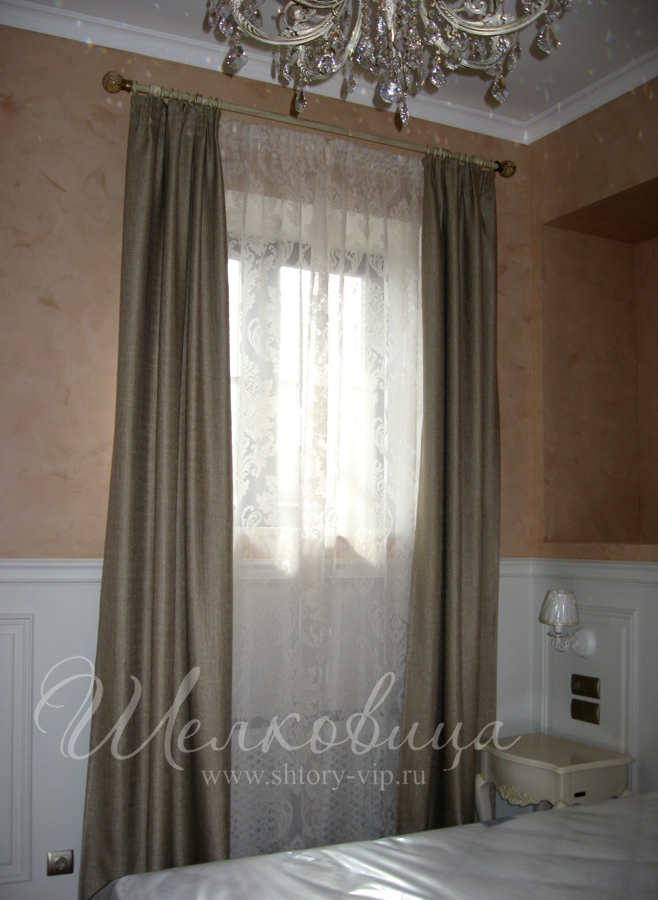 Шторы в гостевую спальню