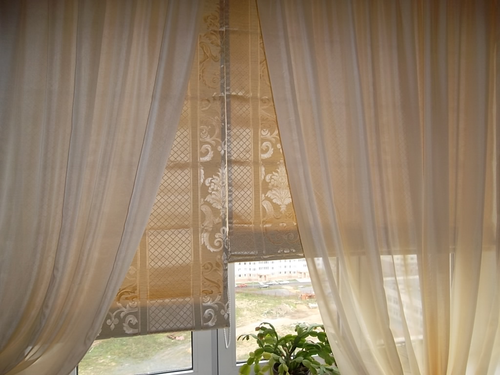 Римские шторы на кухню