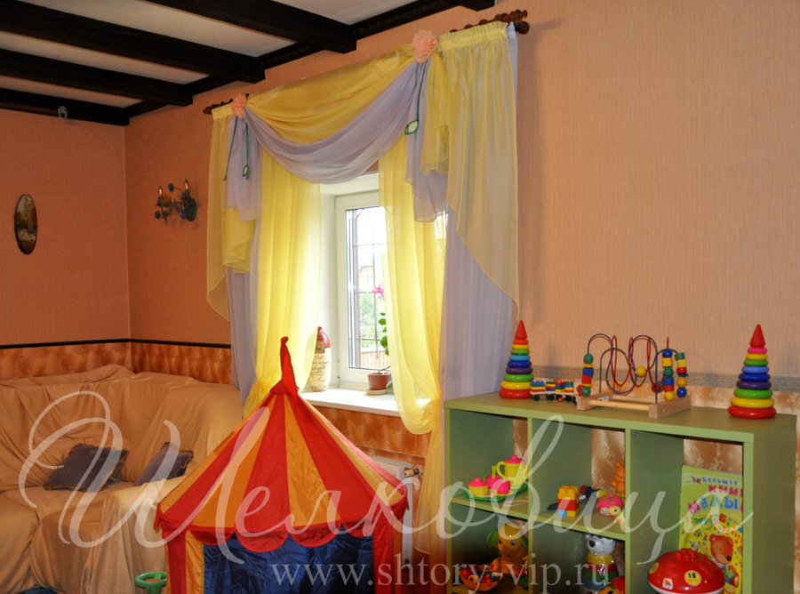 Шторный дизайн в детской