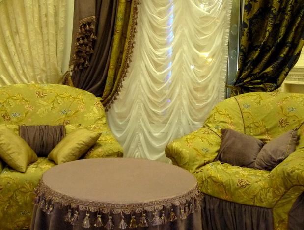 Французские шторы в гостиную