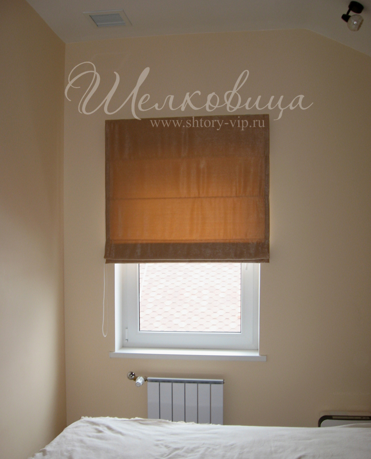 Римские шторы в спальню