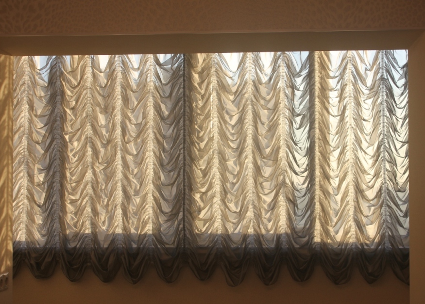 Французские шторы в спальню